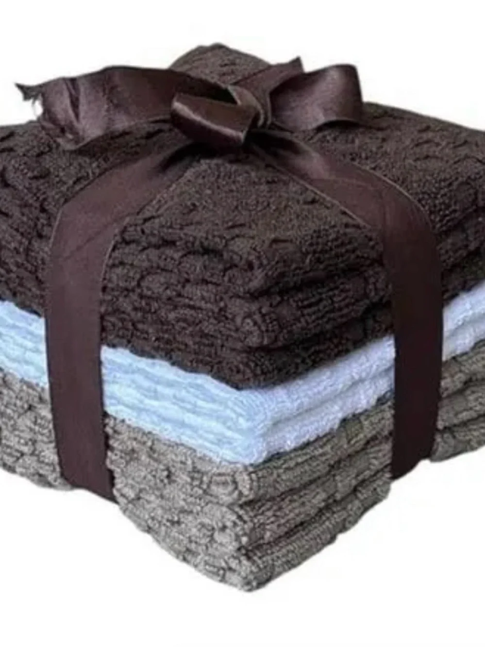 Tommy's Textile Charcoal Gray Cotton Washcloth Set - 8 Pack